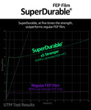 SuperDurable Toughest FEP Release Film, x5 Tougher, Made in Korea by 3DMaterials