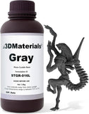 SuperFast 3D Printer Resin Water Washable, 0.6 sec 50um Printing, Made in Korea by 3DMaterials (1000g, Dark Grey)