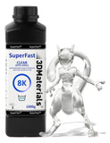 SuperFast 8K 3D Printer Resin Water Washable, 50um Print in 0.5 sec, Made in Korea by 3DMaterials