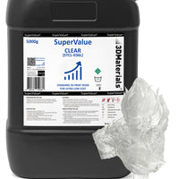 SuperValue 3D Printer Resin for Ultra Low Cost Printing, Made in Korea by 3DMaterials (5000g, Clear)